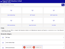 Tablet Screenshot of gujaratcraftindustries.com